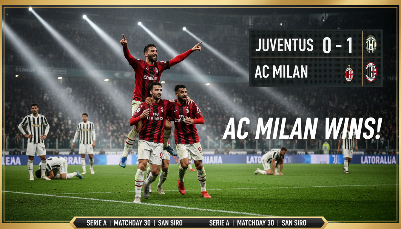 Kết Quả Juventus vs AC Milan: Rafael Leao Rực Sáng Giúp Rossoneri Ca Khúc Khải Hoàn